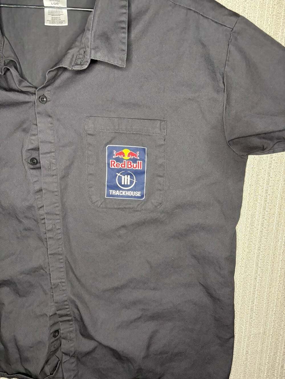 NASCAR Red Bull Trackhouse Racing Team Pit Crew Mechanic Button-Down Shirt- Auth